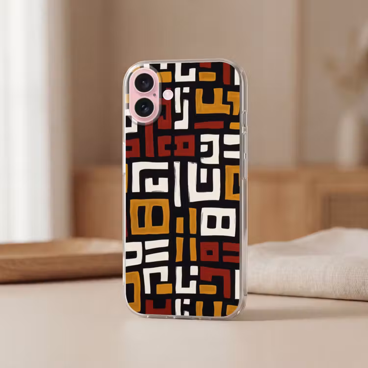 Telefoonhoesje - Abstract - Patroon - Rood — 3