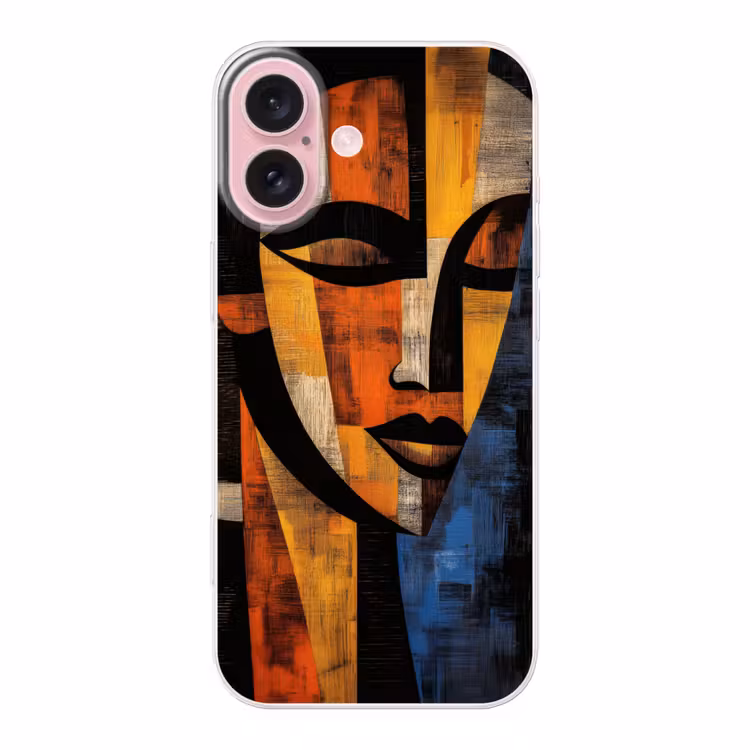Telefoonhoesje - Abstract - Portret - Kleurvakken — 1