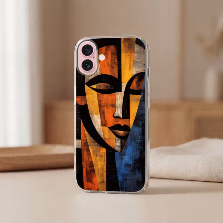 Telefoonhoesje - Abstract - Portret - Kleurvakken — 3