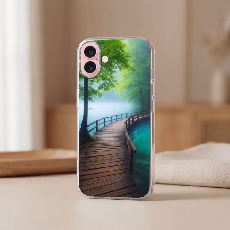 Telefoonhoesje - Brug - Water - Rivier - Bos — 3