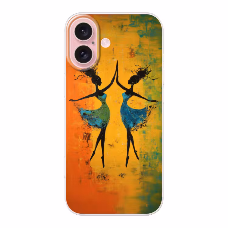 Telefoonhoesje - Dansen - Vrouwen - Verfstructuur — 1