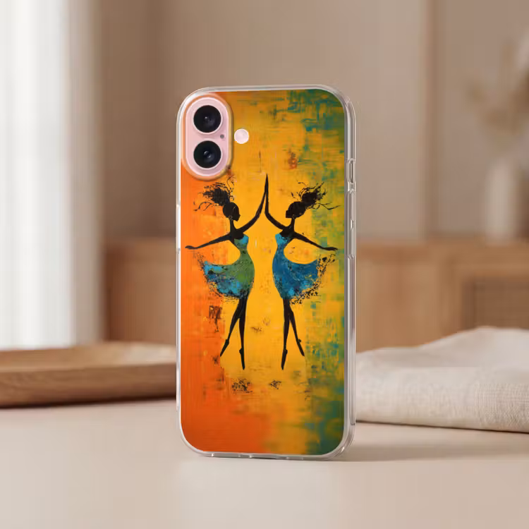 Telefoonhoesje - Dansen - Vrouwen - Verfstructuur — 3