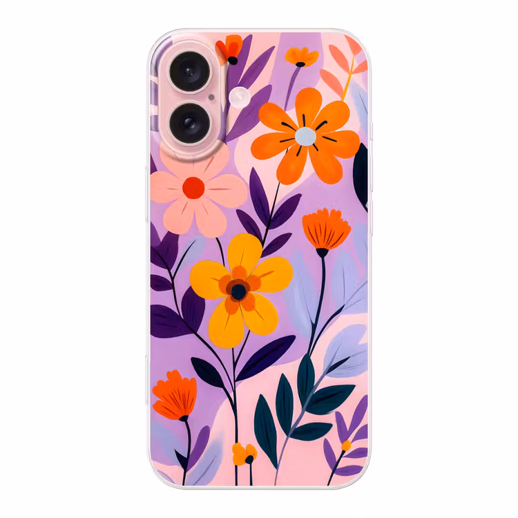 Telefoonhoesje - Bloemen - Kleurrijk - Bladeren — 1