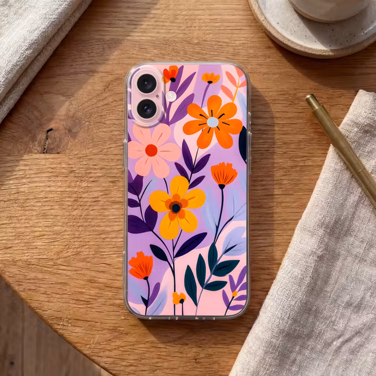 Telefoonhoesje - Bloemen - Kleurrijk - Bladeren — 2