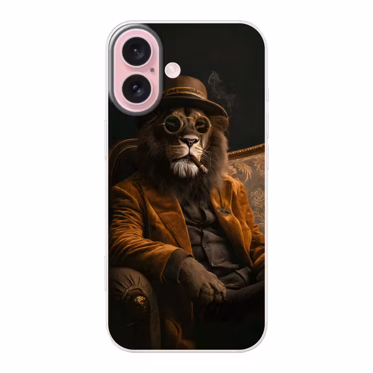 Telefoonhoesje - Bril - Leeuw - Bank - Hoed — 1