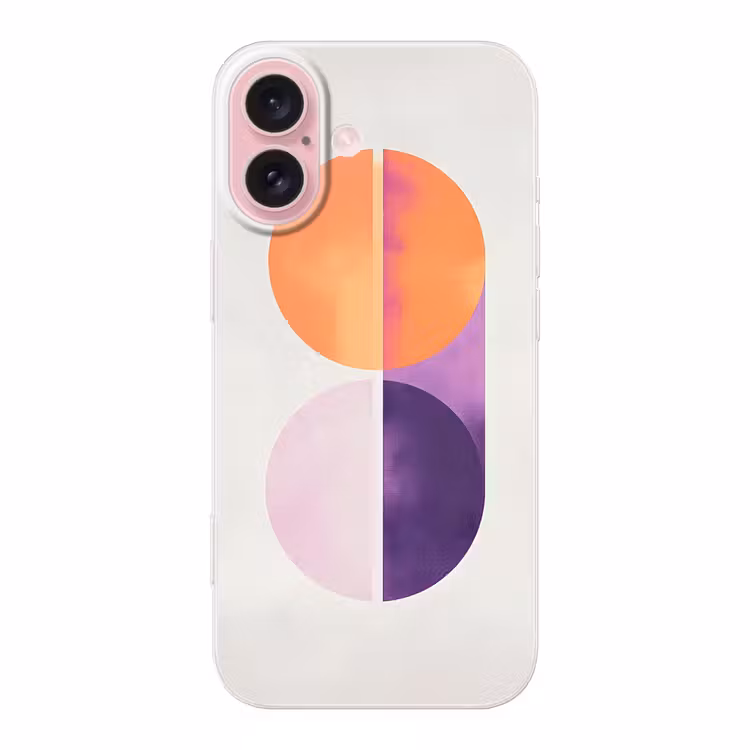 Telefoonhoesje - Cirkels - Abstract - Paars — 1