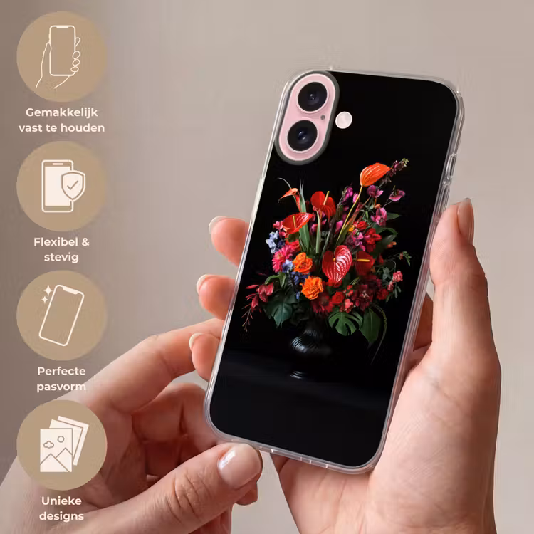 Telefoonhoesje - Bloemen - Boeket - Sierlijk — 4