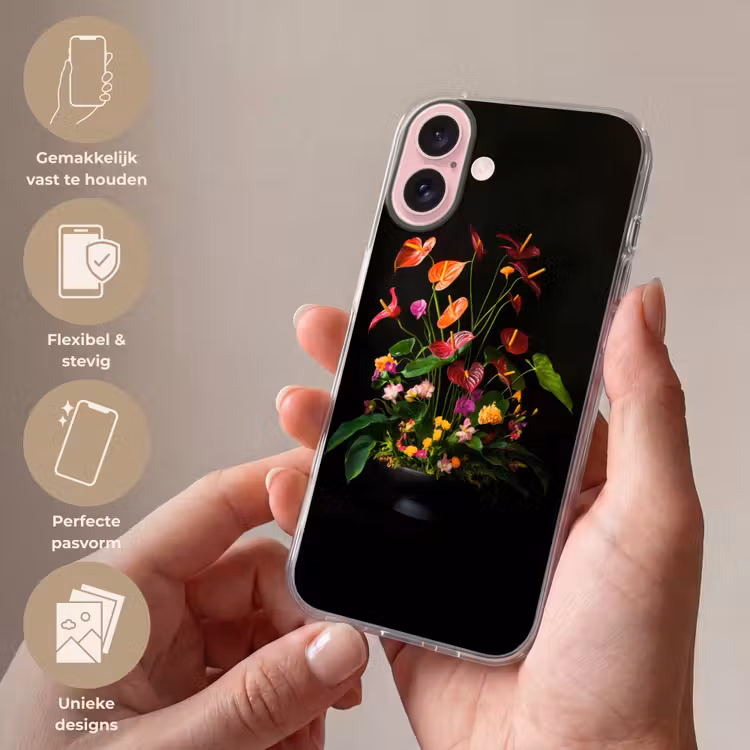 Telefoonhoesje - Bloemen - Vaas - Kleurrijk — 4