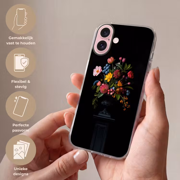 Telefoonhoesje - Bloemen - Vrolijk - Vaas — 4