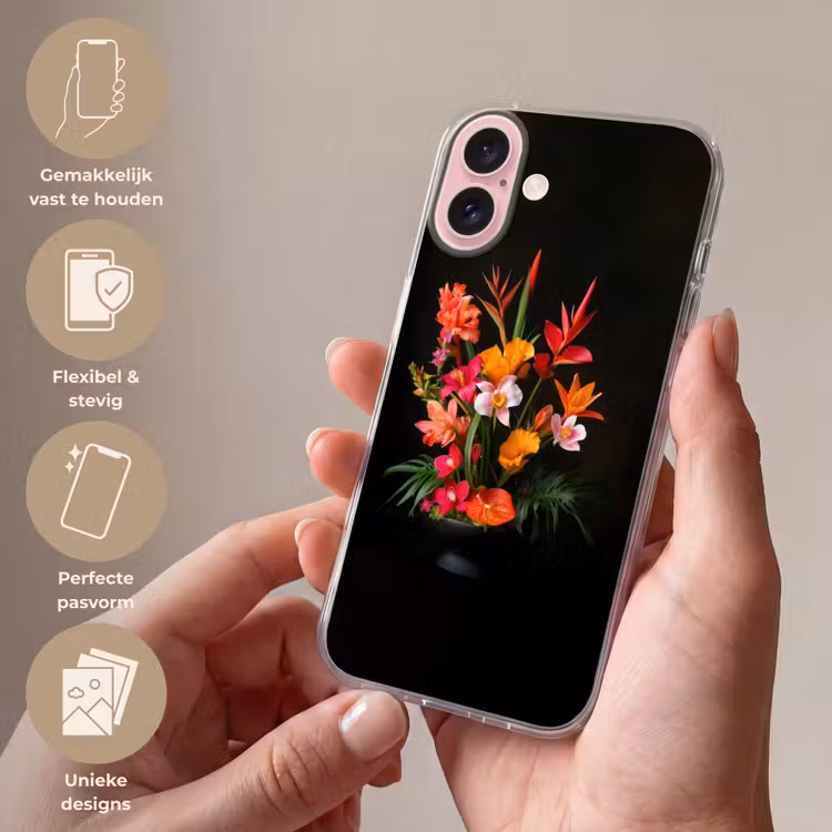 Telefoonhoesje - Boeket - Bloemen - Exotisch — 4