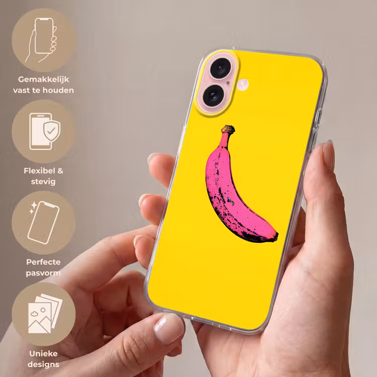 Telefoonhoesje - Banaan - Grafisch - Geel — 4