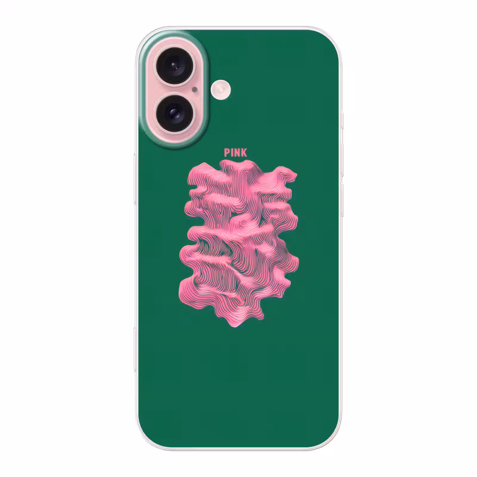 Telefoonhoesje - Abstract - Pink - Lijnen - Groen — 1
