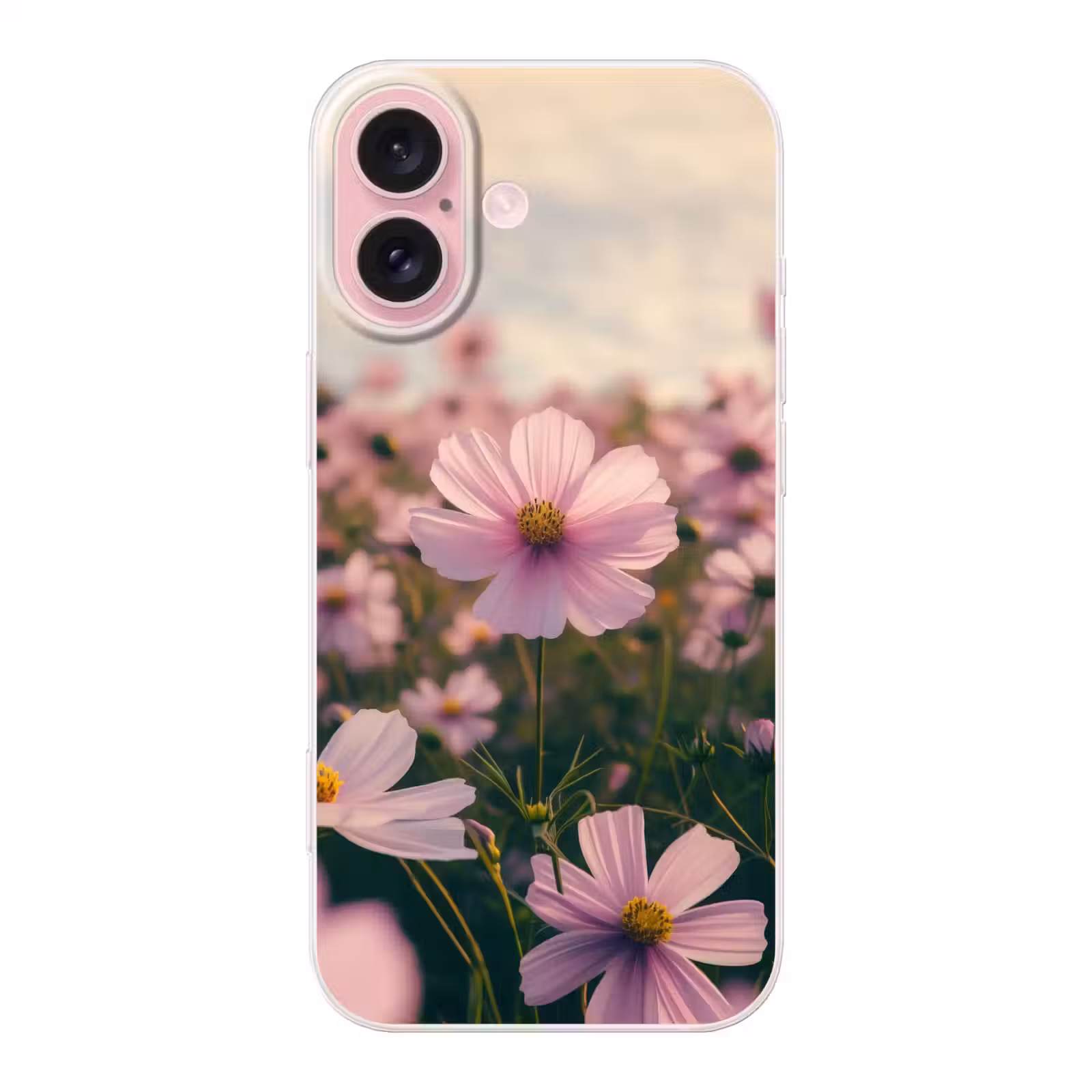 Telefoonhoesje - Bloemen - Paars - Wazig — 1
