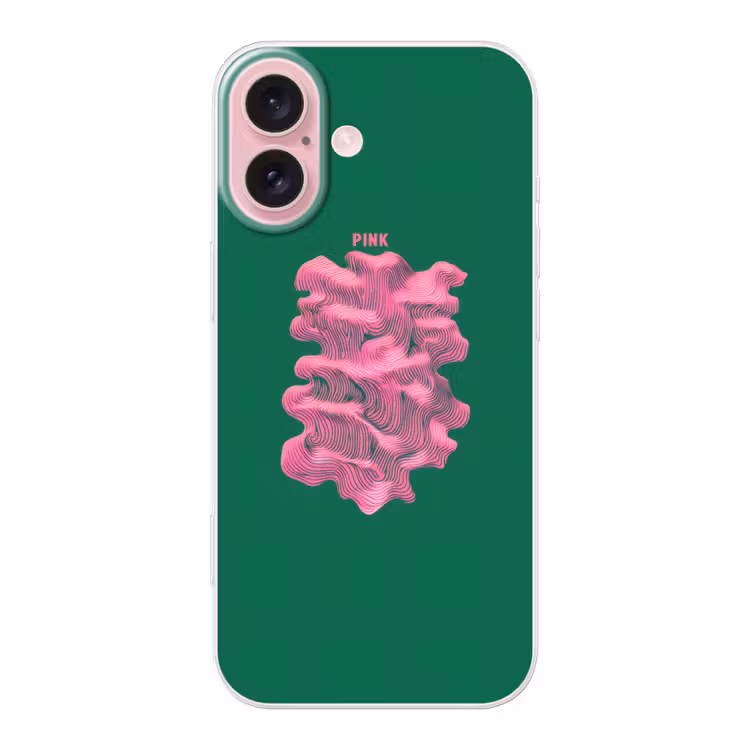 Telefoonhoesje - Abstract - Pink - Lijnen - Groen — 1