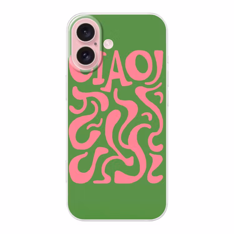 Telefoonhoesje - Abstract - Roze - Ciao - Vormen — 1