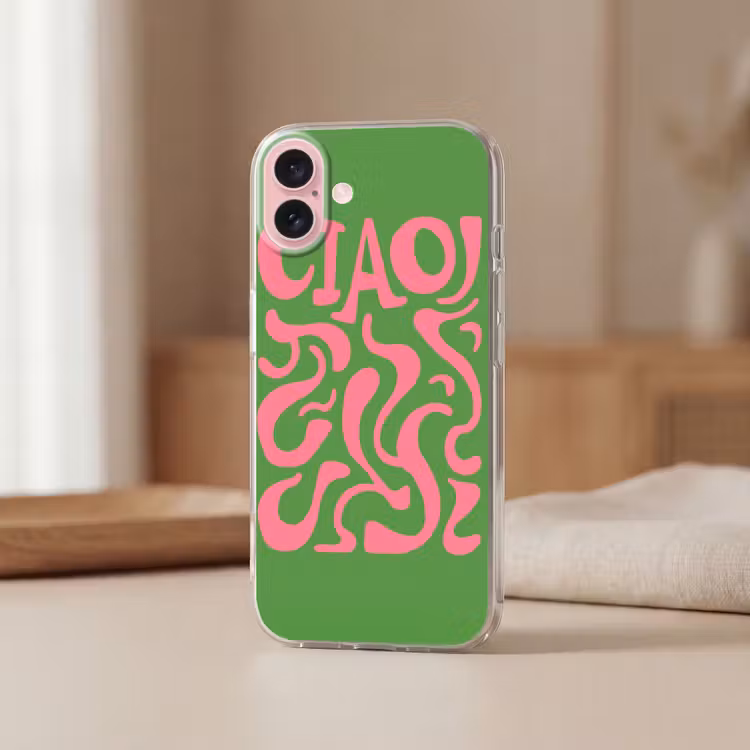 Telefoonhoesje - Abstract - Roze - Ciao - Vormen — 3
