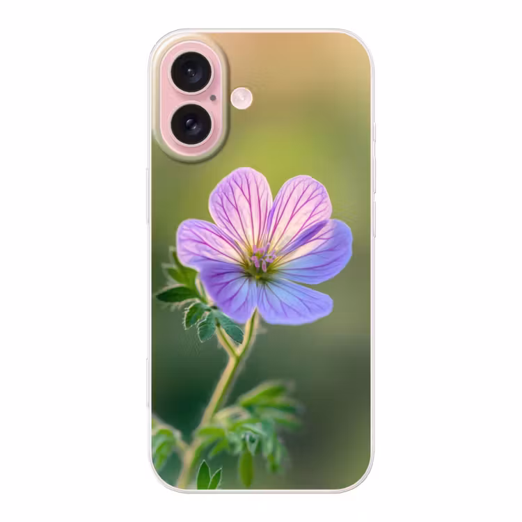 Telefoonhoesje - Bloem - Close up - Paars — 1