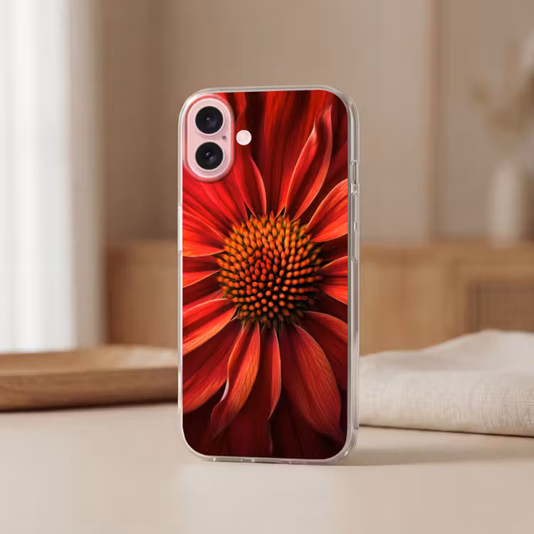 Telefoonhoesje - Close up - Bloem- Rood — 3