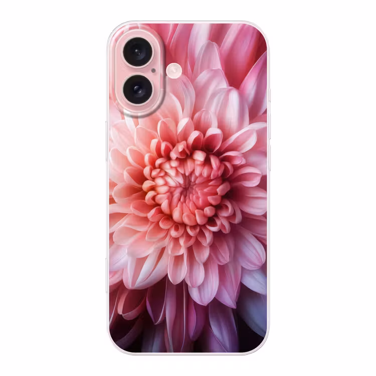Telefoonhoesje - Dahlia - Bloem - Close up - Roze — 1