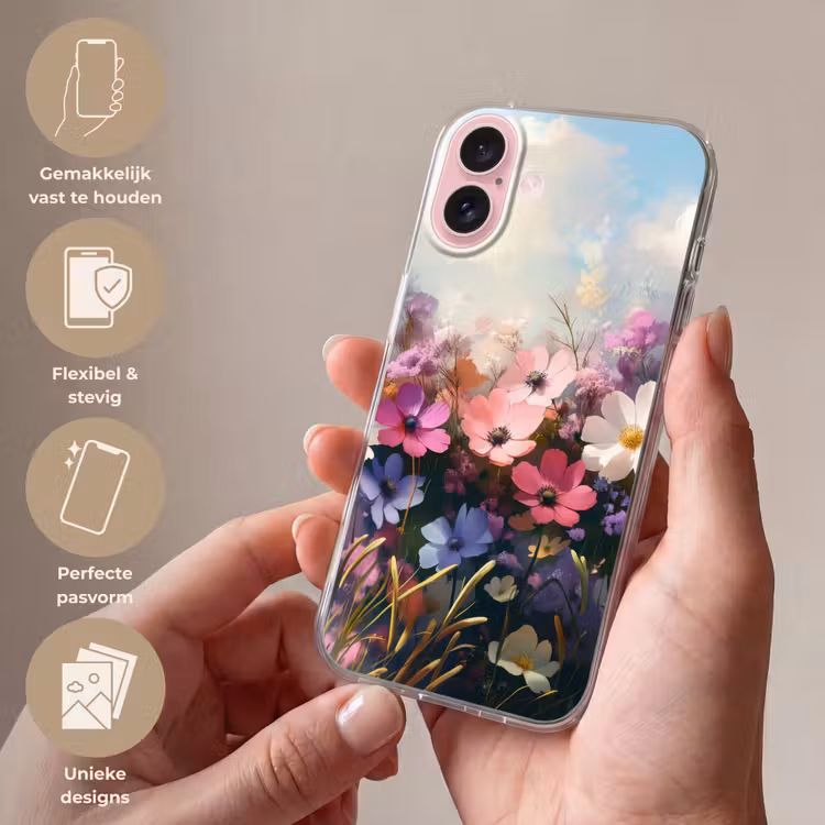 Telefoonhoesje - Bloemen - Kleurrijk - Bloei — 4