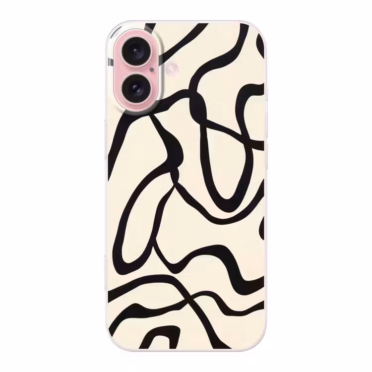 Telefoonhoesje - Abstract - Lijnen - Modern - Beige — 1