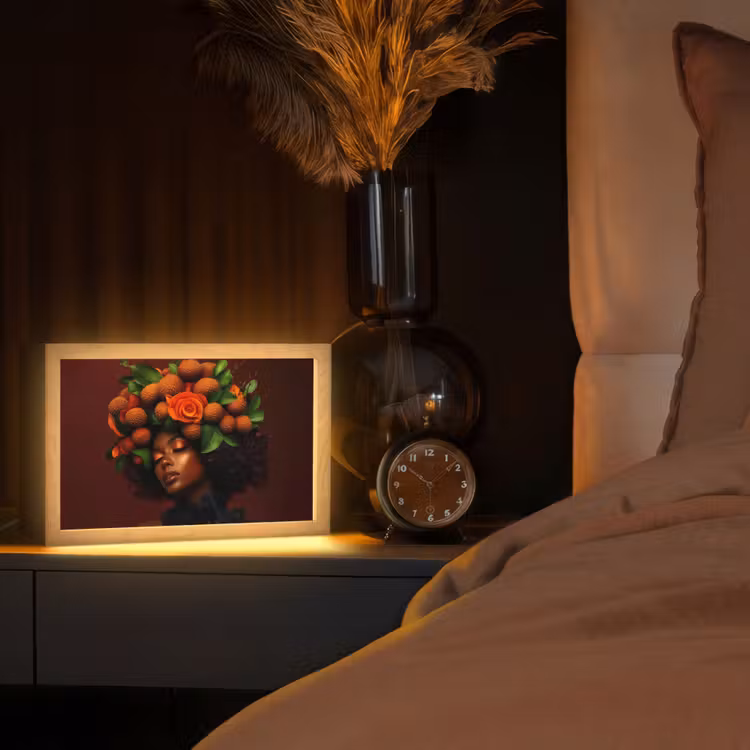 Tafellamp - Vrouw - lychee - exotisch — 2