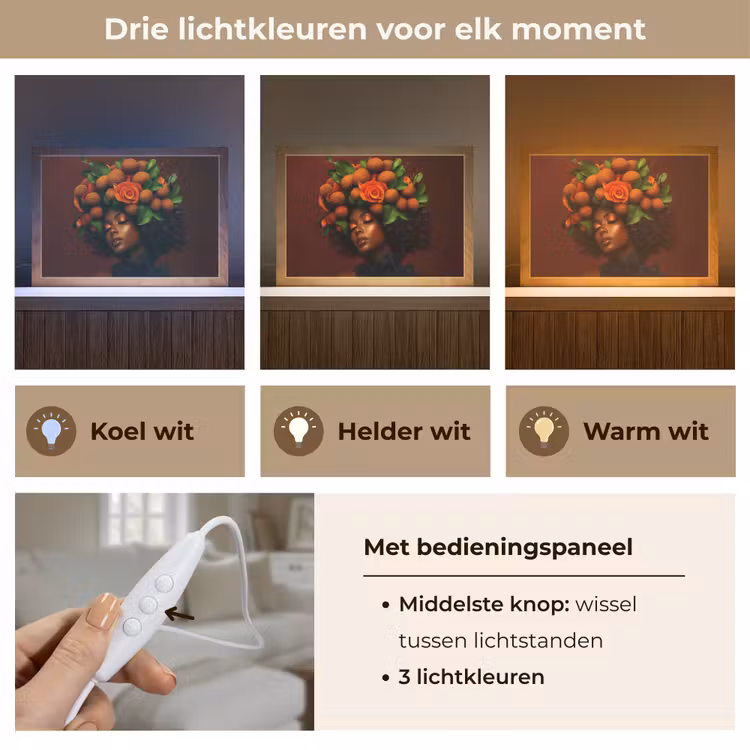 Tafellamp - Vrouw - lychee - exotisch — 6