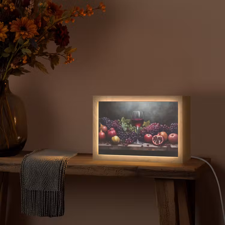 Tafellamp - Wijn - Fruit - Stilleven — 4