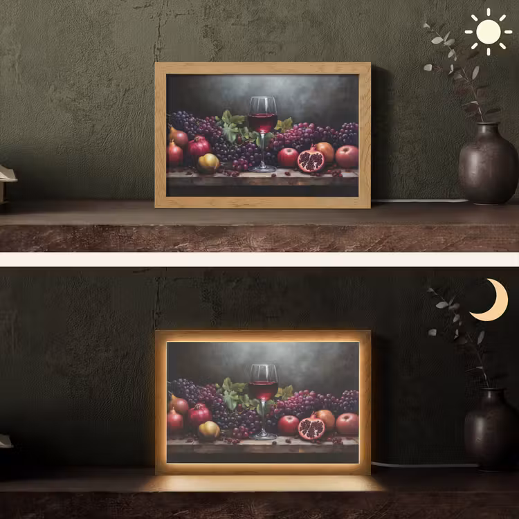 Tafellamp - Wijn - Fruit - Stilleven — 5