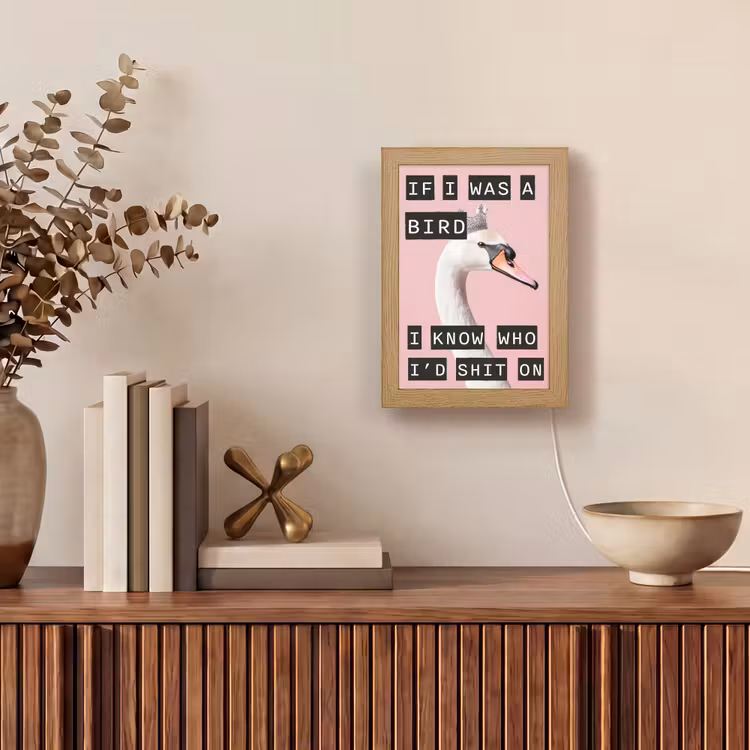Tafellamp - Zwaan - Vogel - Decoratie - Roze — 4