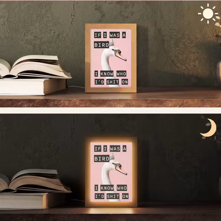 Tafellamp - Zwaan - Vogel - Decoratie - Roze — 5
