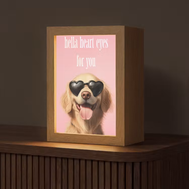 Tafellamp - Zonnebril - Hartjes - Hond - Valentijn — 1