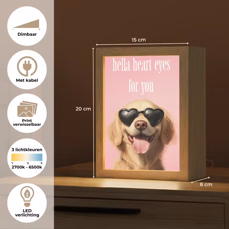 Tafellamp - Zonnebril - Hartjes - Hond - Valentijn — 7