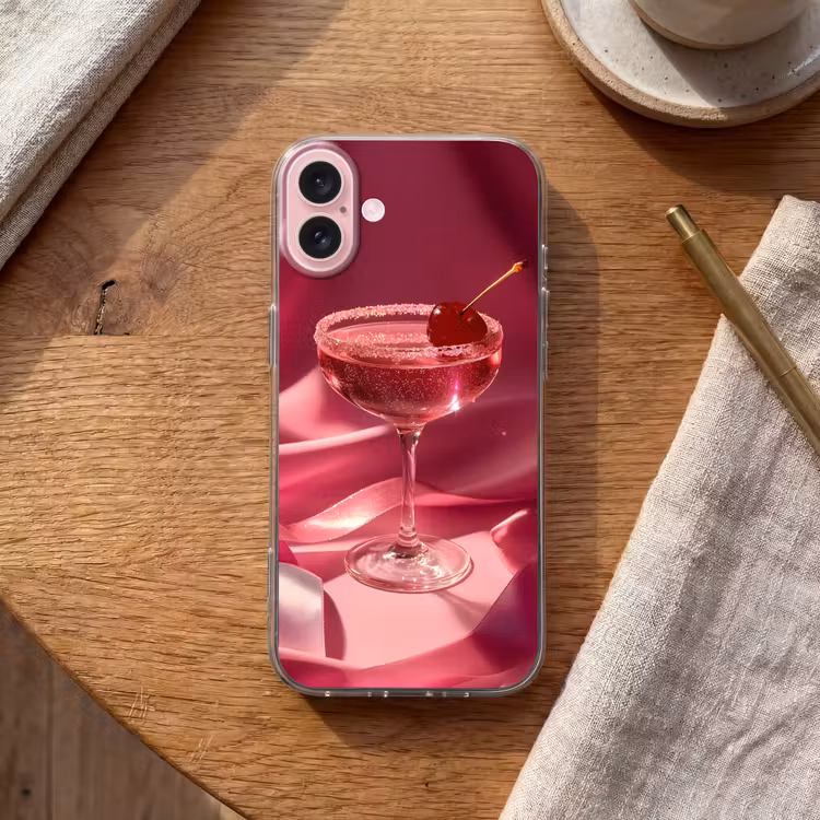 Telefoonhoesje - Cocktail - Pink - Luxe — 2