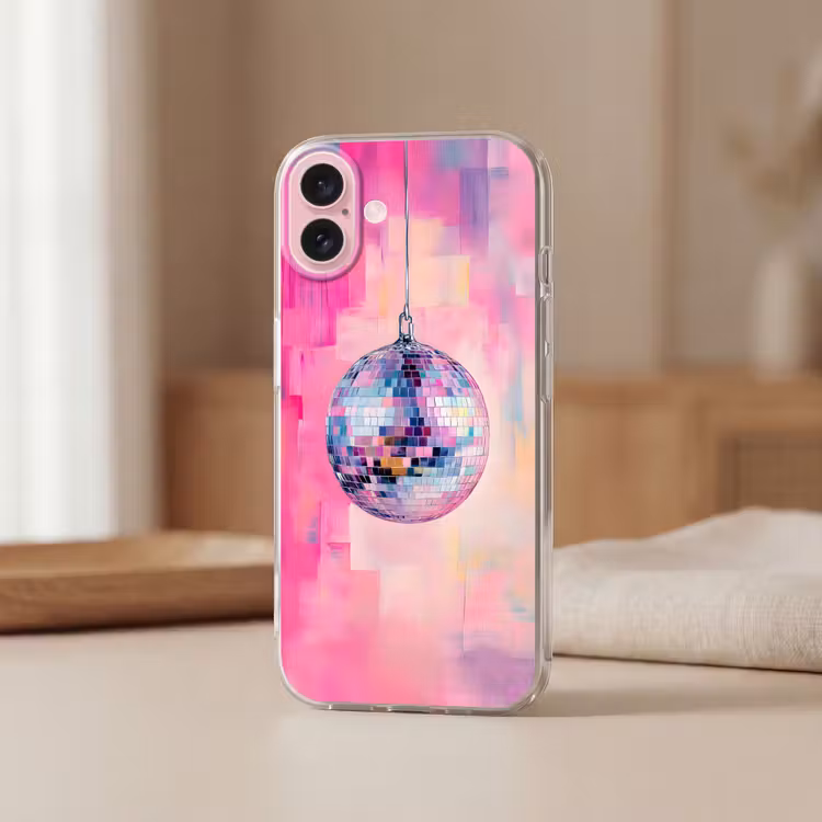 Telefoonhoesje - Discobal - Pink - Verf — 3