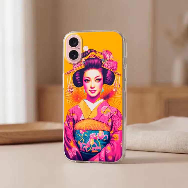Telefoonhoesje - Bloemen - Vrouw - Kimono - Roze — 3