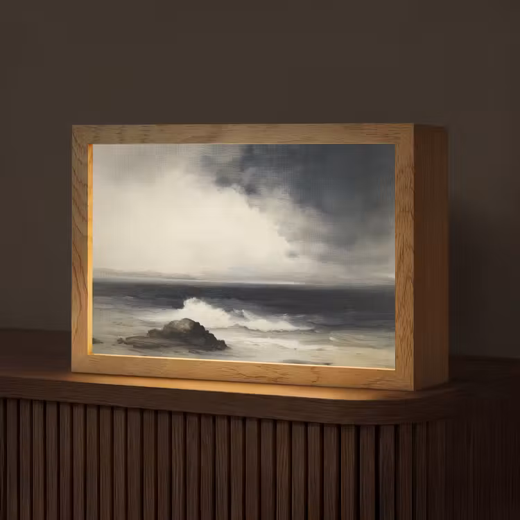 Tafellamp - Zee - Rotsen - Storm — 1