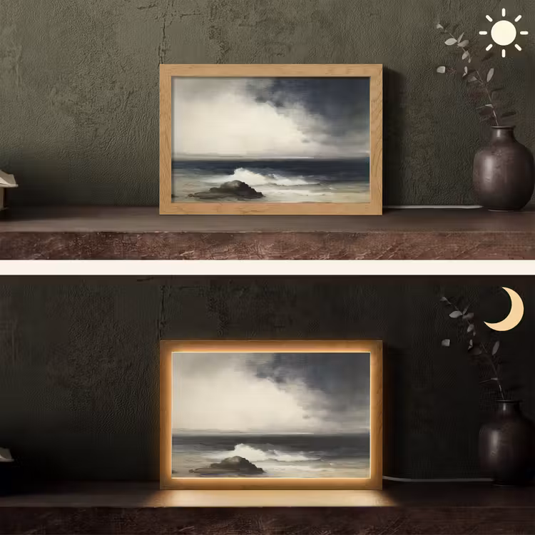 Tafellamp - Zee - Rotsen - Storm — 5