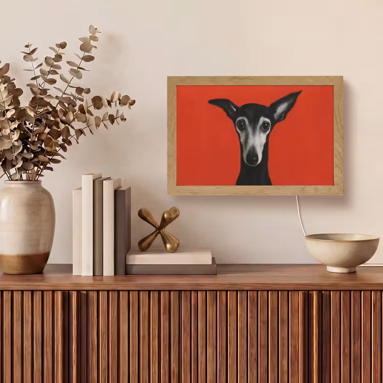Tafellamp - Windhond - Minimalistisch - Rood — 3