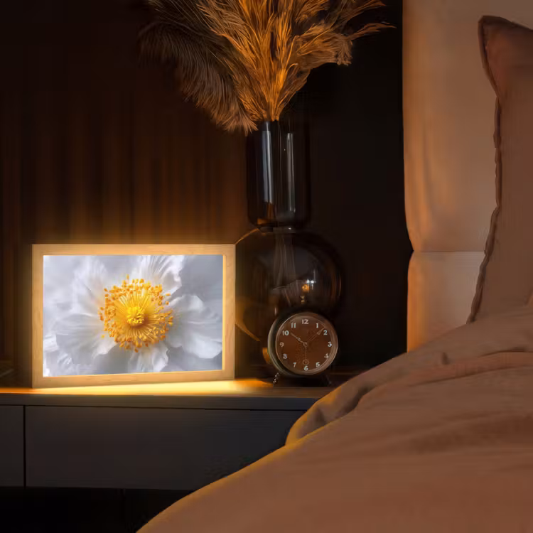 Tafellamp - Wit - Bloem - Elegant — 2
