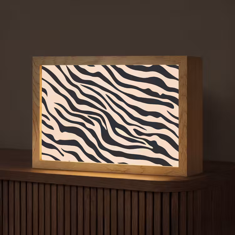 Tafellamp - Zebraprint - Dynamisch - Roze — 1