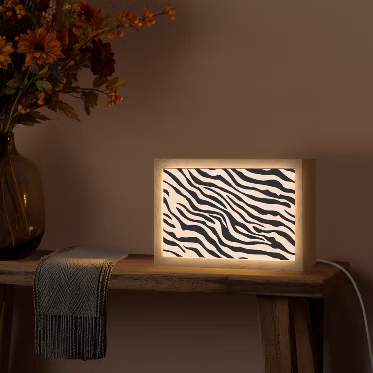 Tafellamp - Zebraprint - Dynamisch - Roze — 4