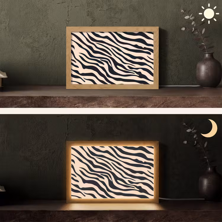 Tafellamp - Zebraprint - Dynamisch - Roze — 5