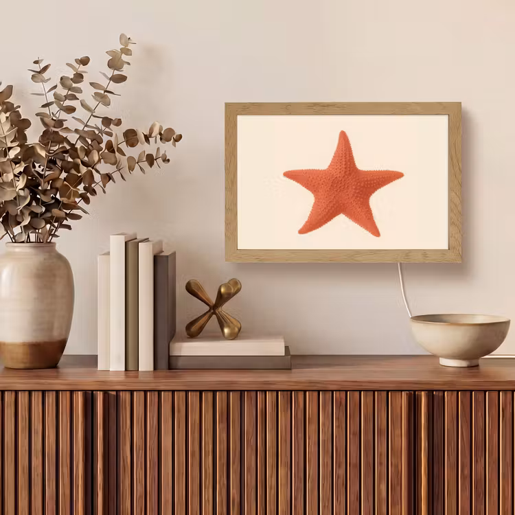 Tafellamp - Zeester - Bobbels - Rood — 3