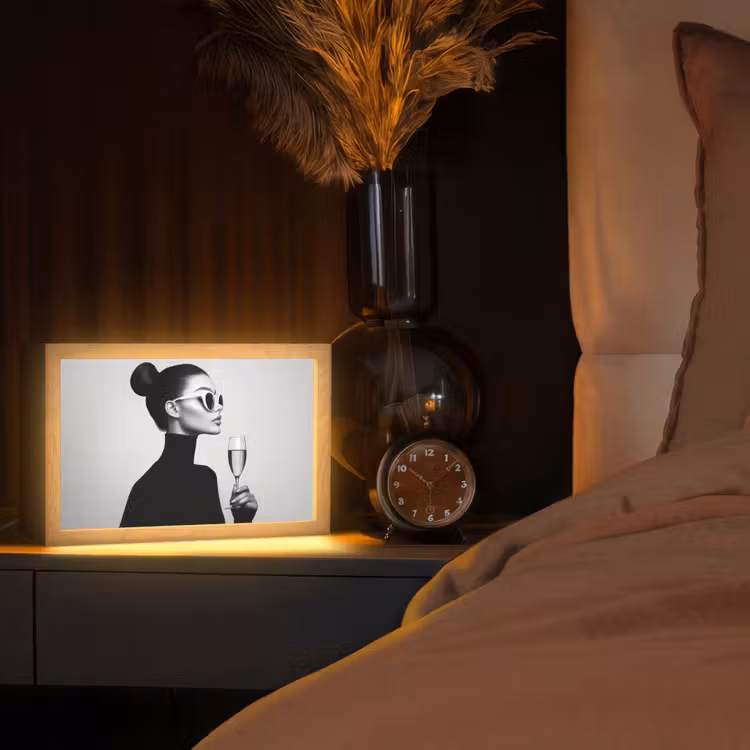 Tafellamp - Vrouw - Champagne - Modern — 2