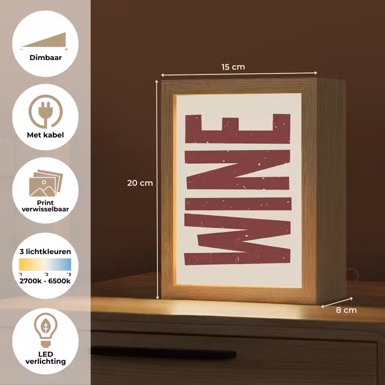 Tafellamp - Wine - Red - Decoratie - Japandi — 7