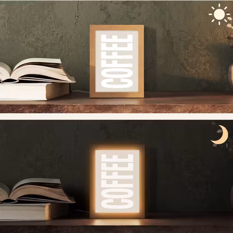 Tafellamp - Wit - Koffie - Vintage - Decoratie — 5