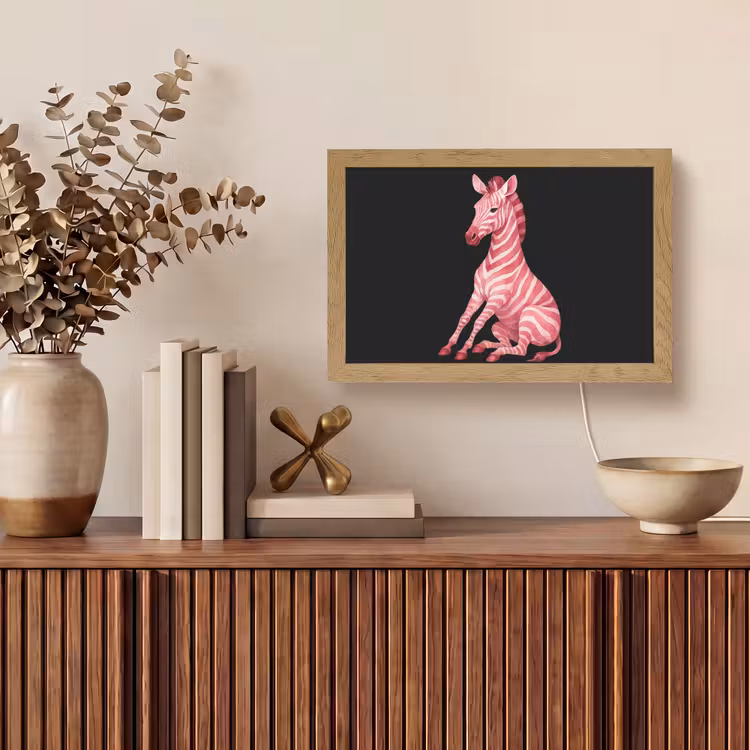 Tafellamp - Zebra - Roze - Gestreept — 3