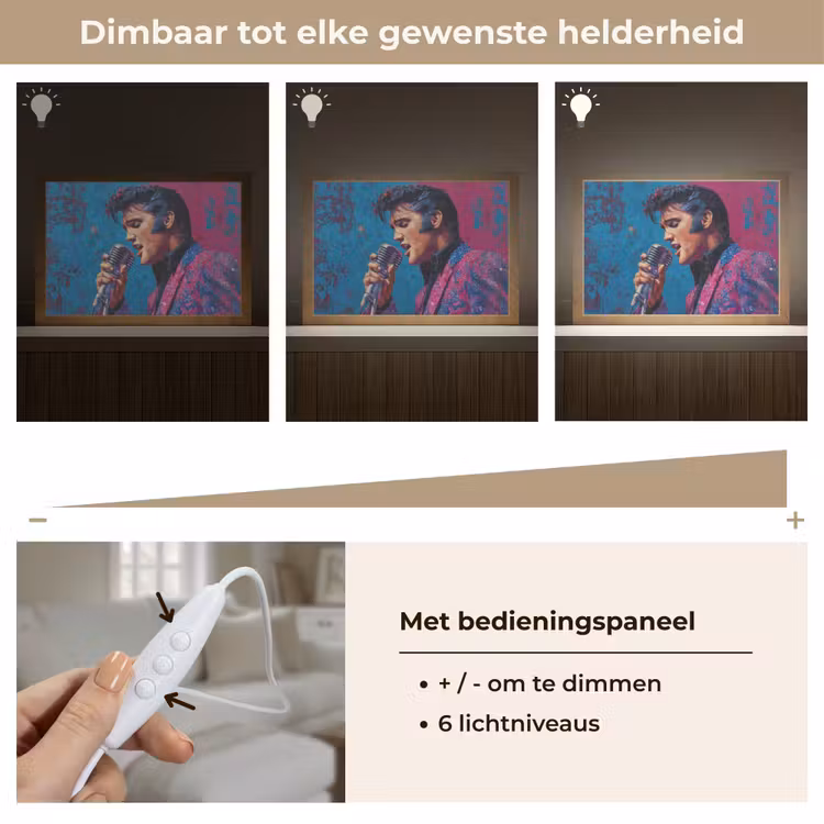 Tafellamp - Zingende man - Glitterjas - Microfoon — 8