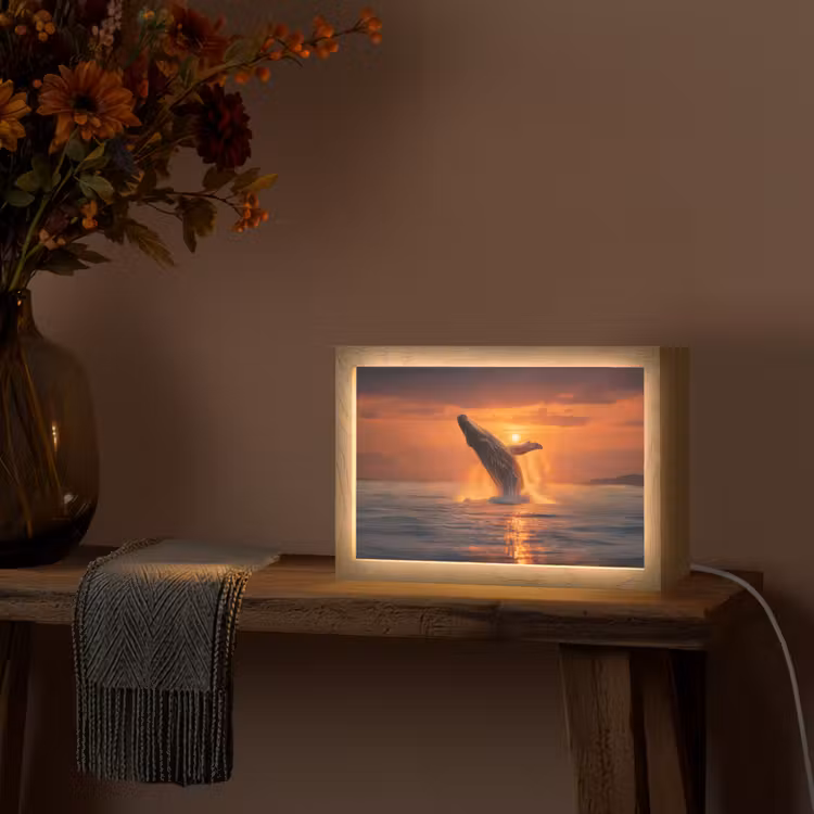 Tafellamp - Walvis - Zon - Zee — 4